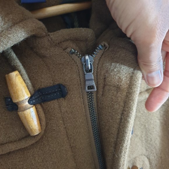 Duffle Coat Camel Women Wooden Buttons - Picture 10 of 13